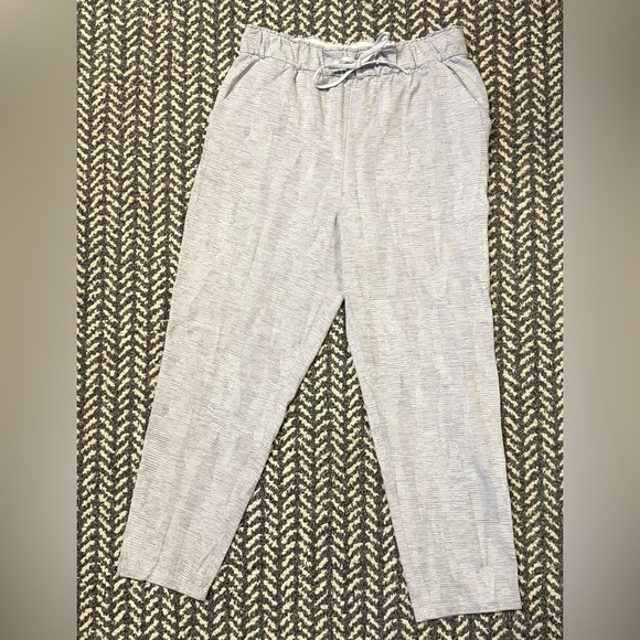 LULULEMON Keep Moving Pant 7/8 High-Rise in Jacquard Silver Drop Vapor Size 10 - Picture 4 of 8